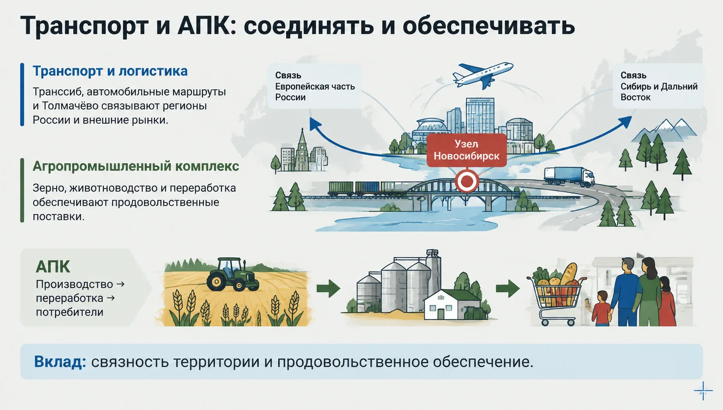 Транспорт и АПК: соединять и обеспечивать