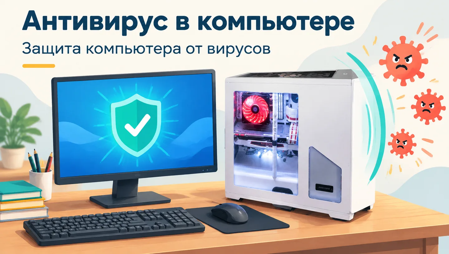 Первый слайд: Антивирус в компьютере