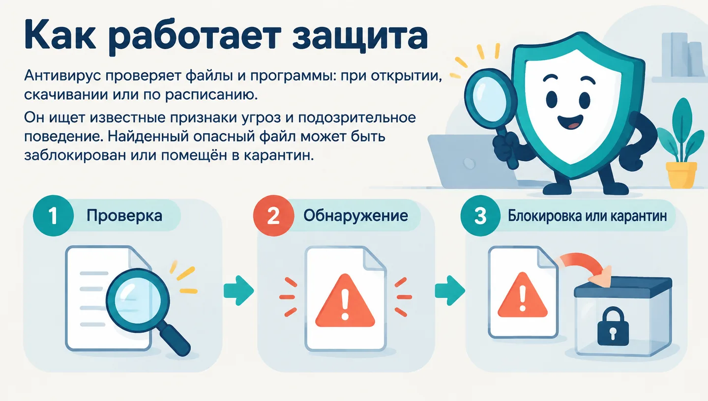 Как работает защита