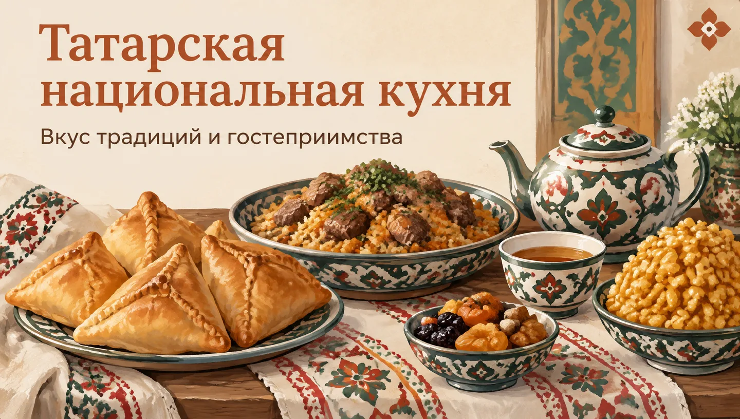 Первый слайд: Татарская национальная кухня