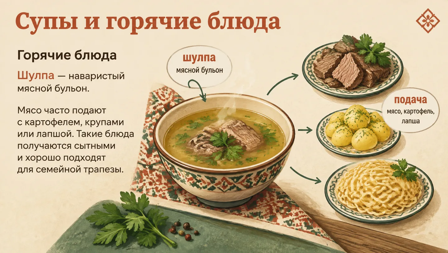 Супы и горячие блюда