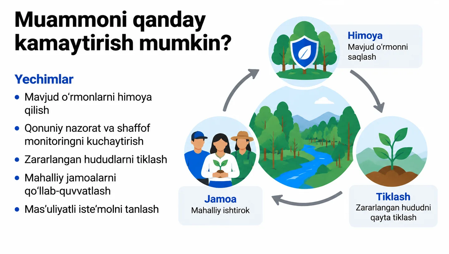 Muammoni qanday kamaytirish mumkin?
