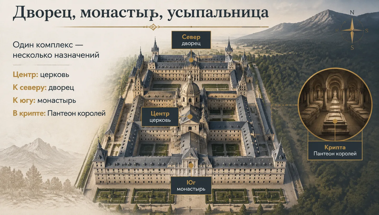 Дворец, монастырь, усыпальница