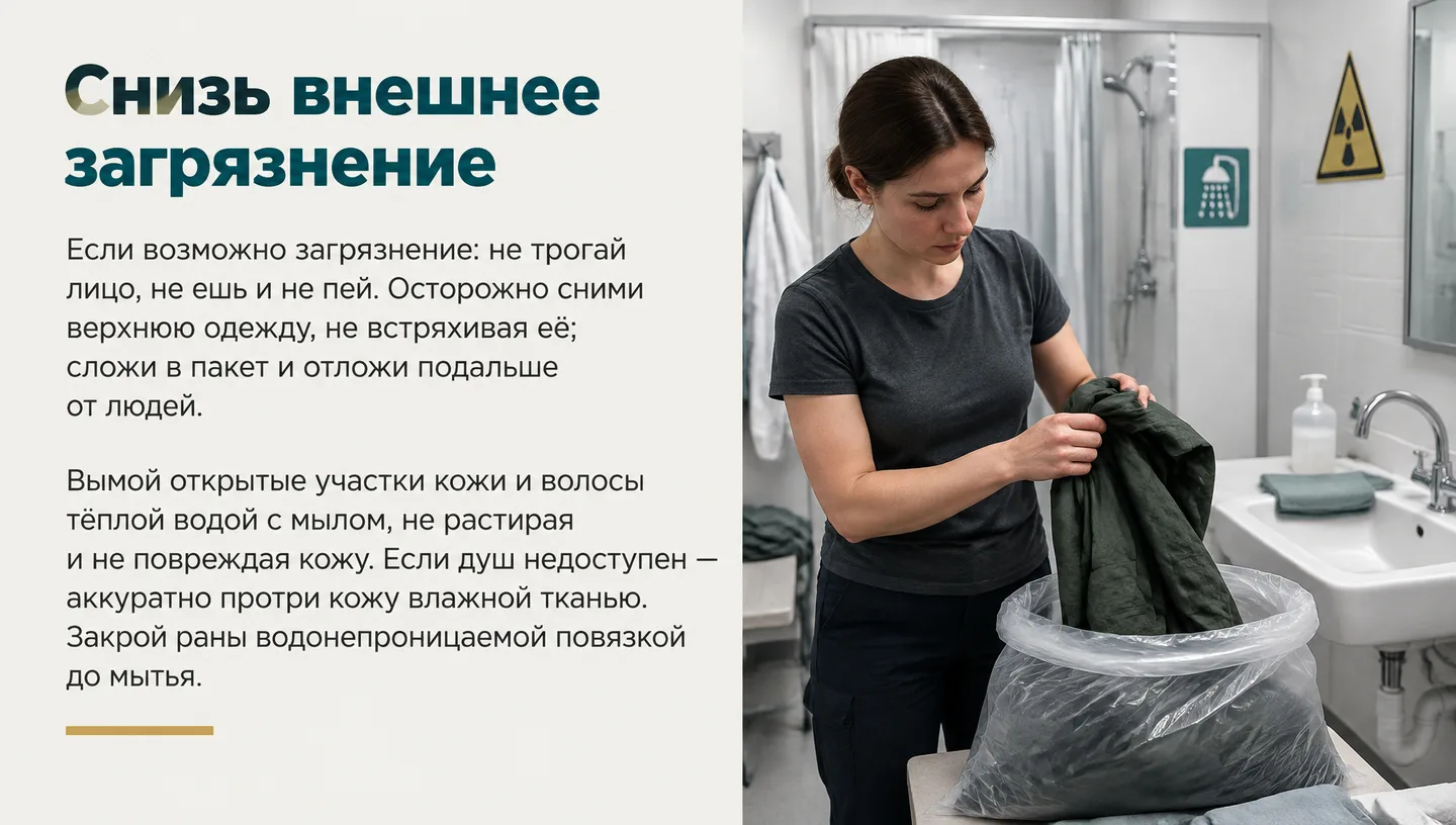 Снизь внешнее загрязнение