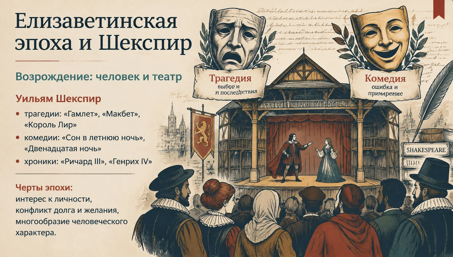 Елизаветинская эпоха и Шекспир