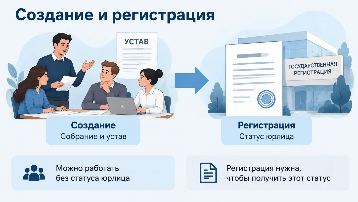 Создание и регистрация