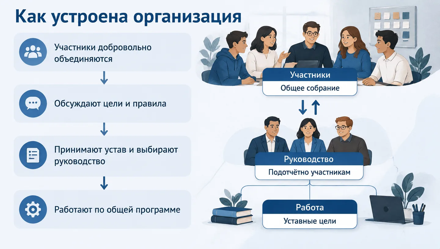 Как устроена организация