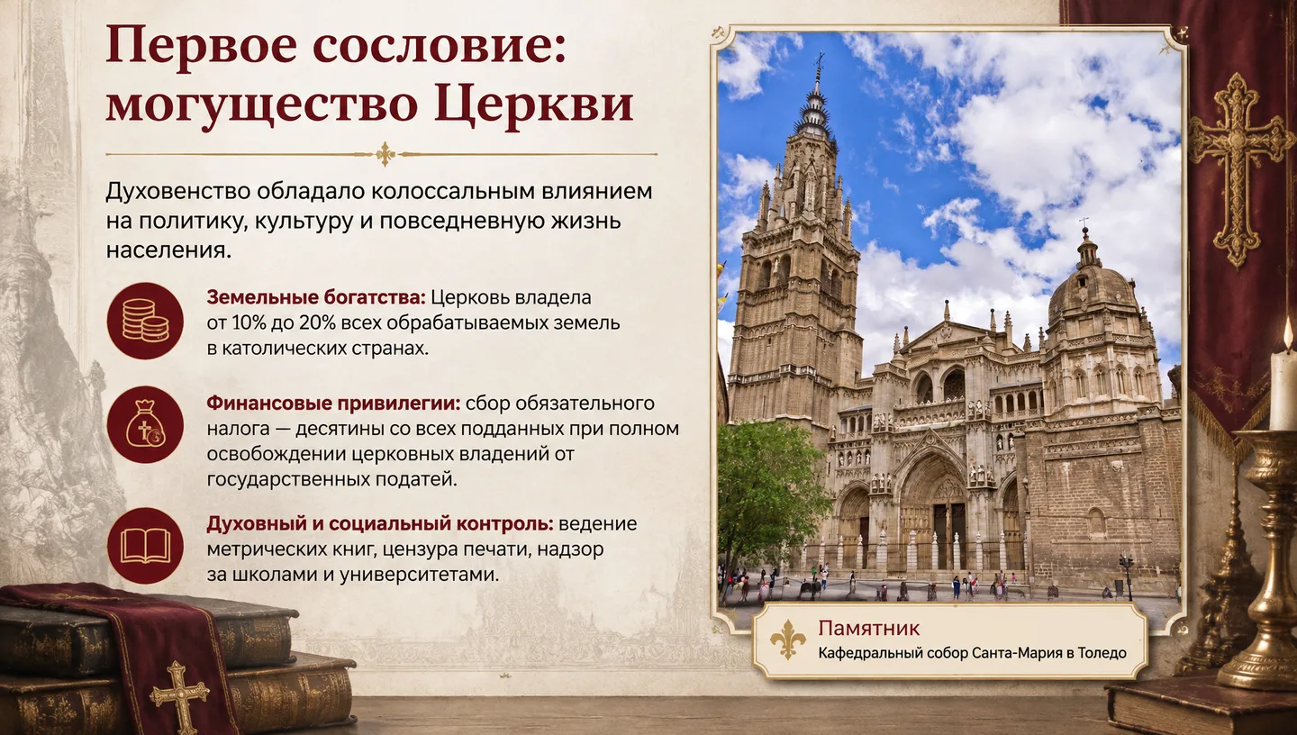 Первое сословие: могущество Церкви