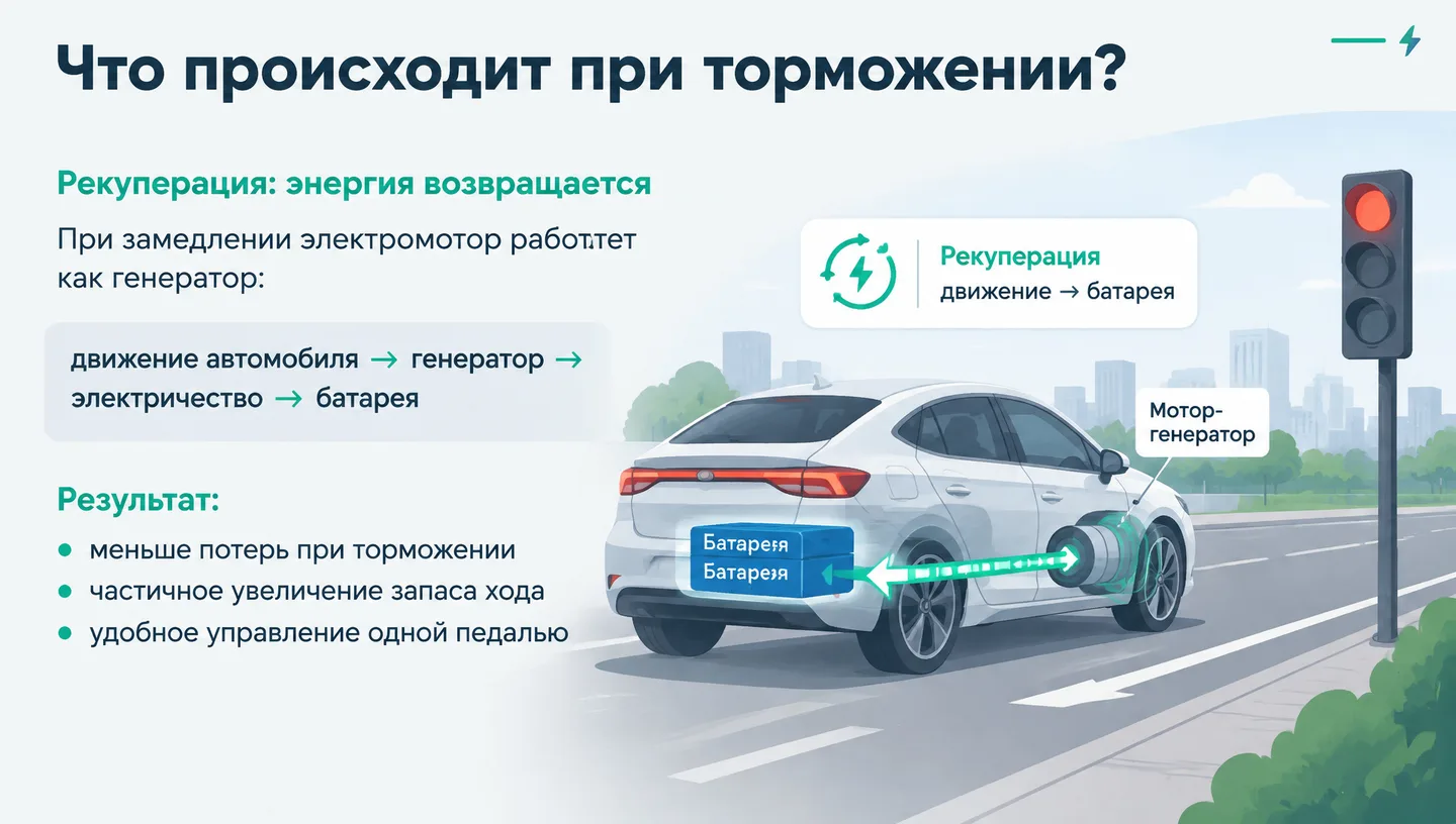 Что происходит при торможении?