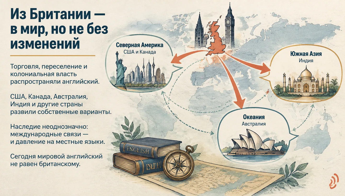 Из Британии — в мир, но не без изменений