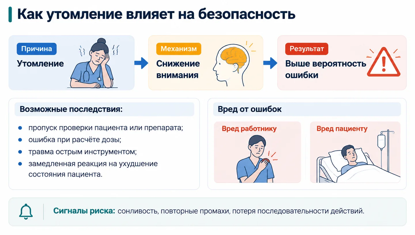 Как утомление влияет на безопасность