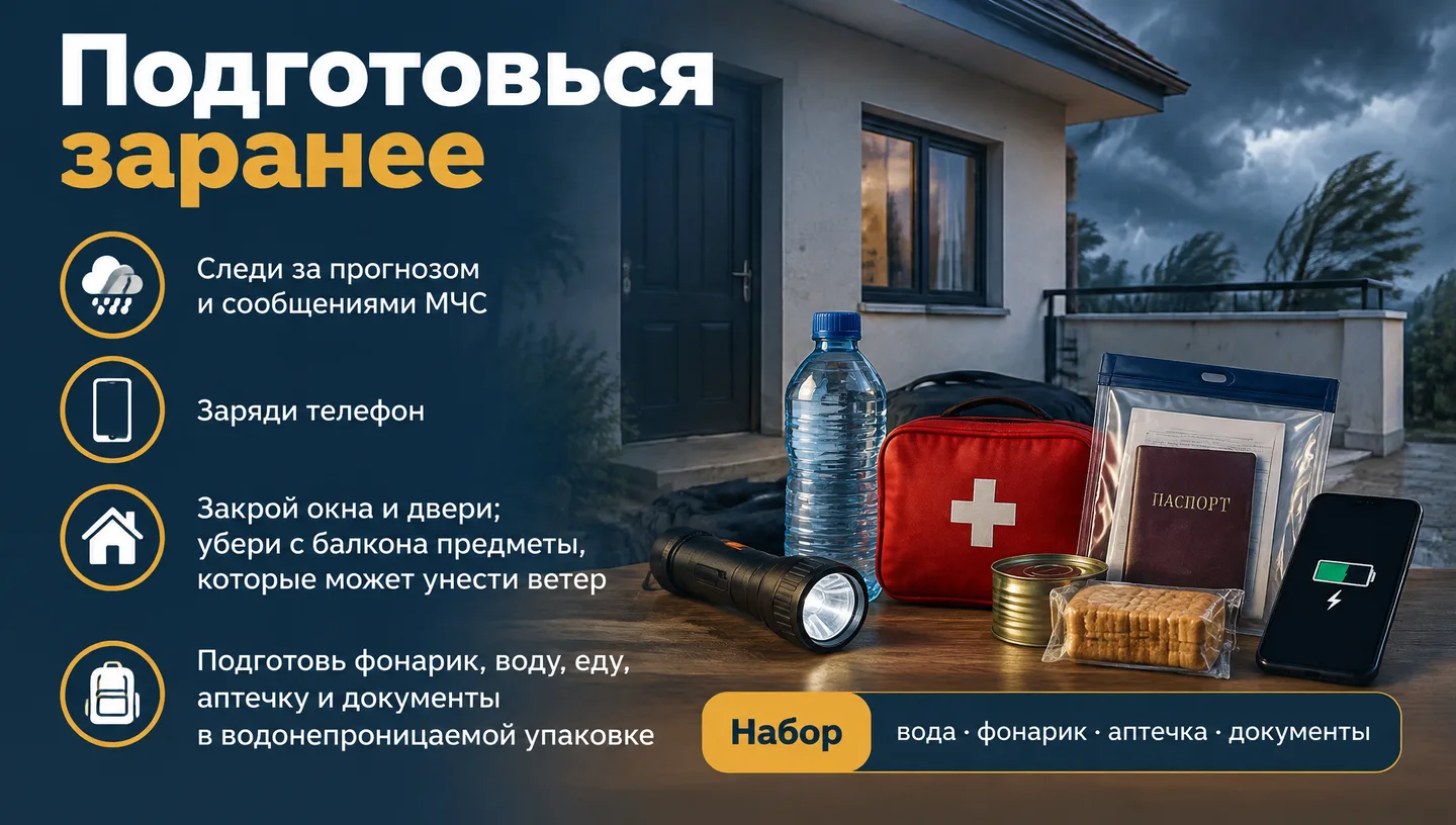 Подготовься заранее