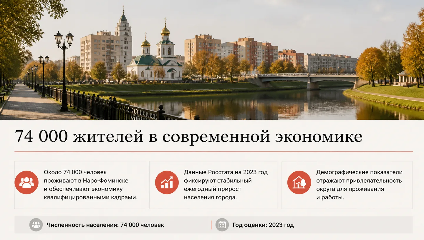 74 000 жителей в современной экономике