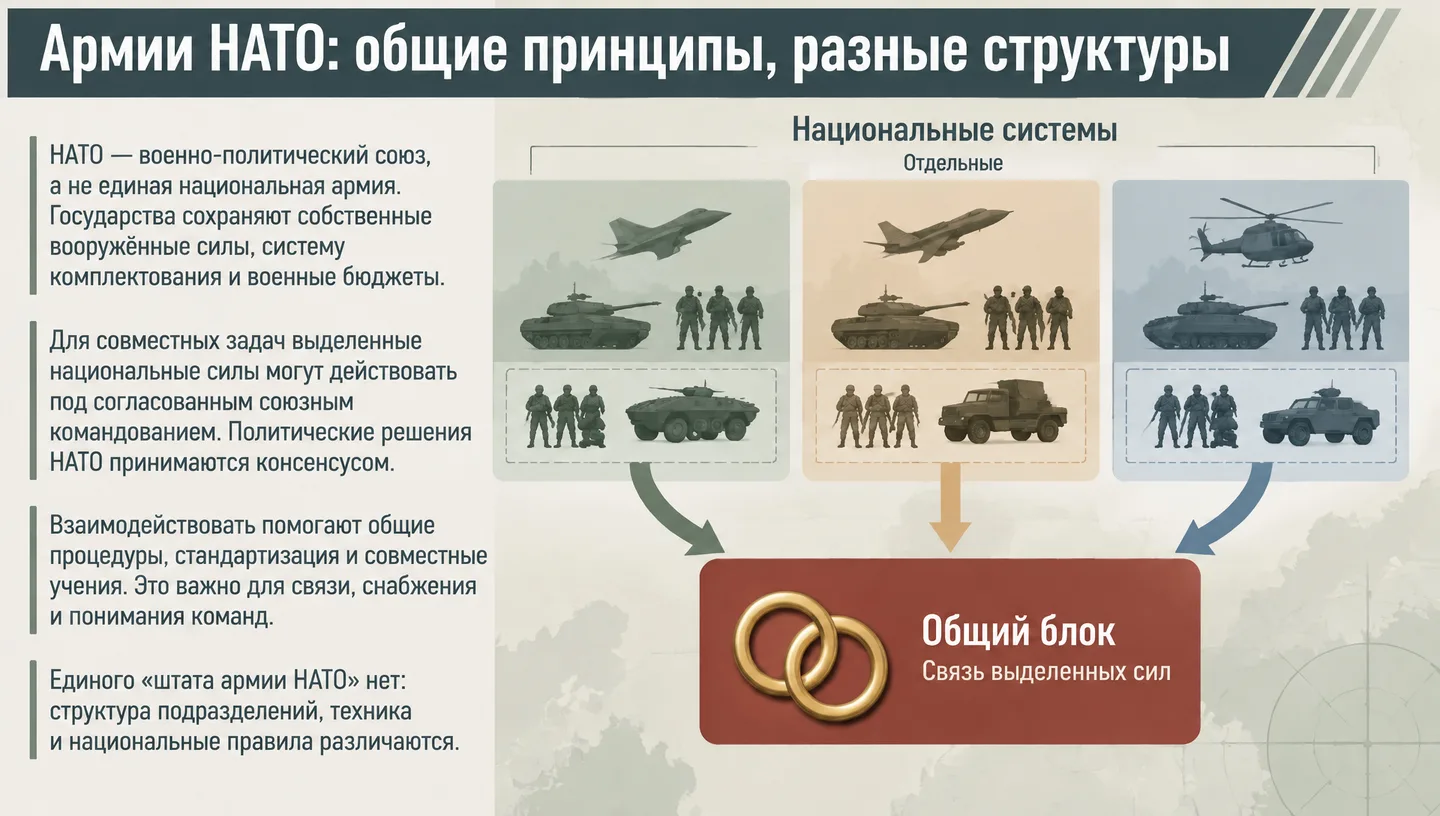 Армии НАТО: общие принципы, разные структуры