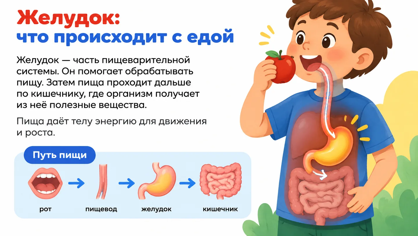 Желудок: что происходит с едой