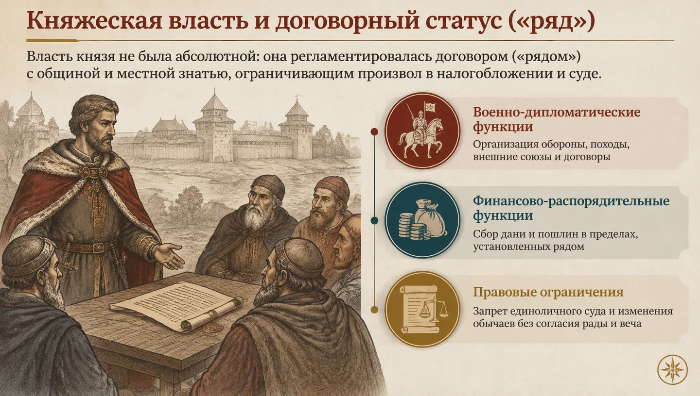 Княжеская власть и договорный статус («ряд»)
