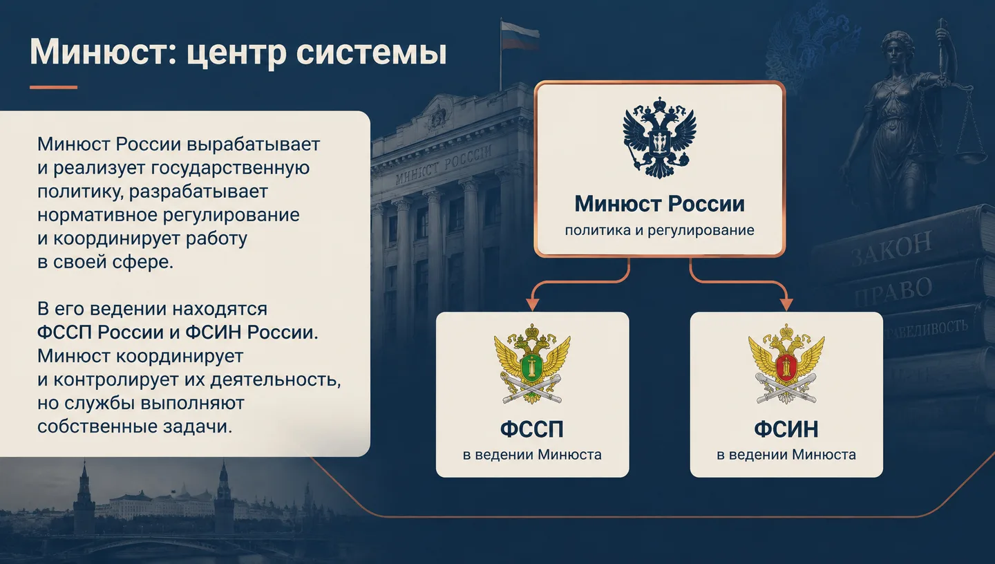 Минюст: центр системы