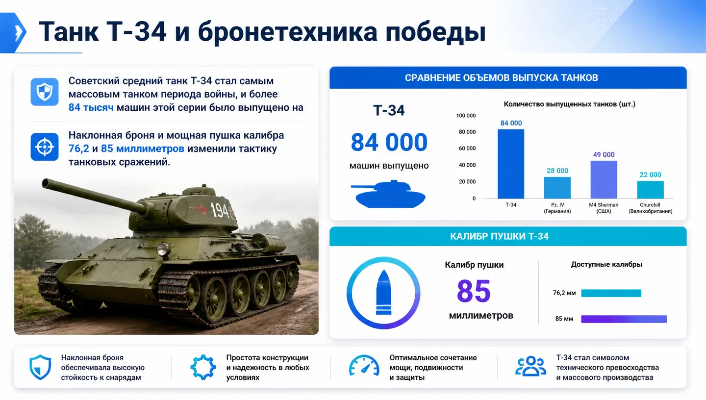 Танк Т-34 и бронетехника победы