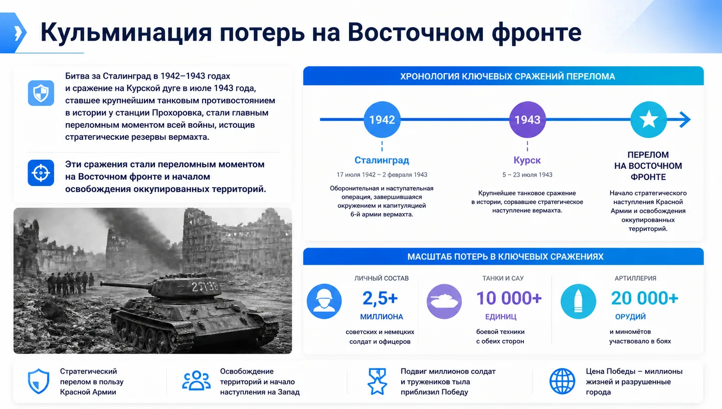 Кульминация потерь на Восточном фронте