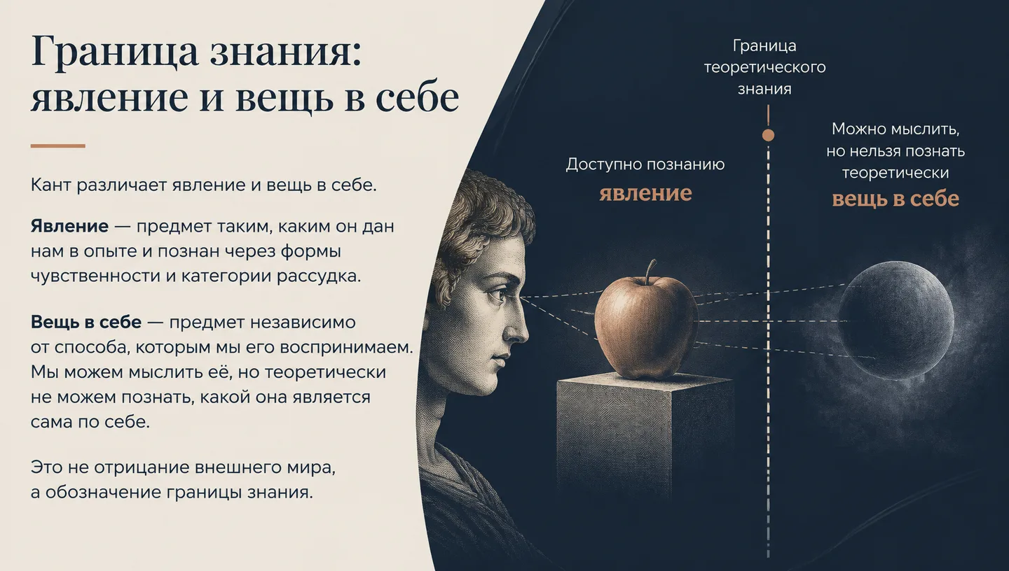 Граница знания: явление и вещь в себе