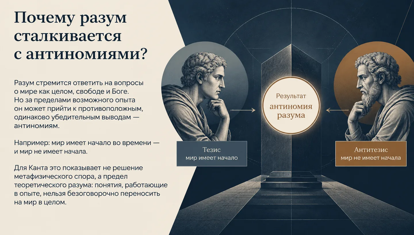 Почему разум сталкивается с антиномиями?