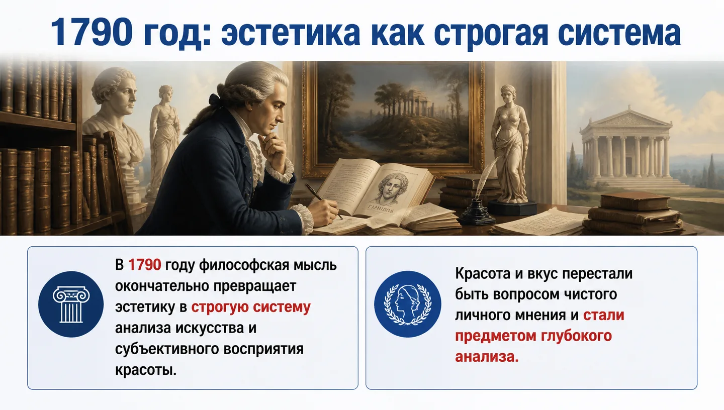 1790 год: эстетика как строгая система