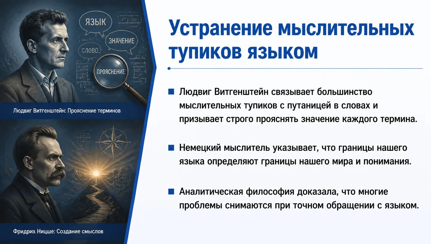 Устранение мыслительных тупиков языком