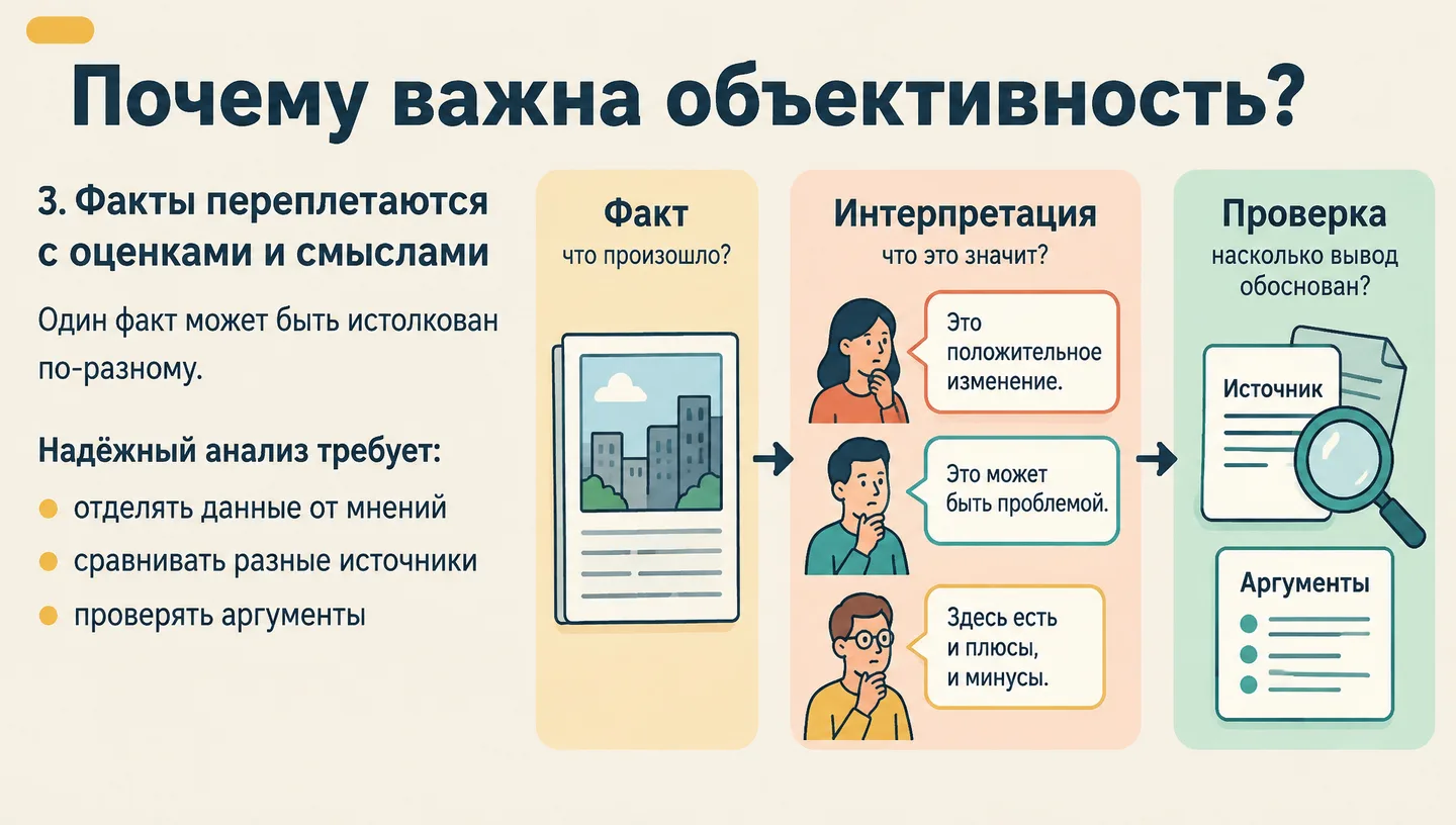 Почему важна объективность?