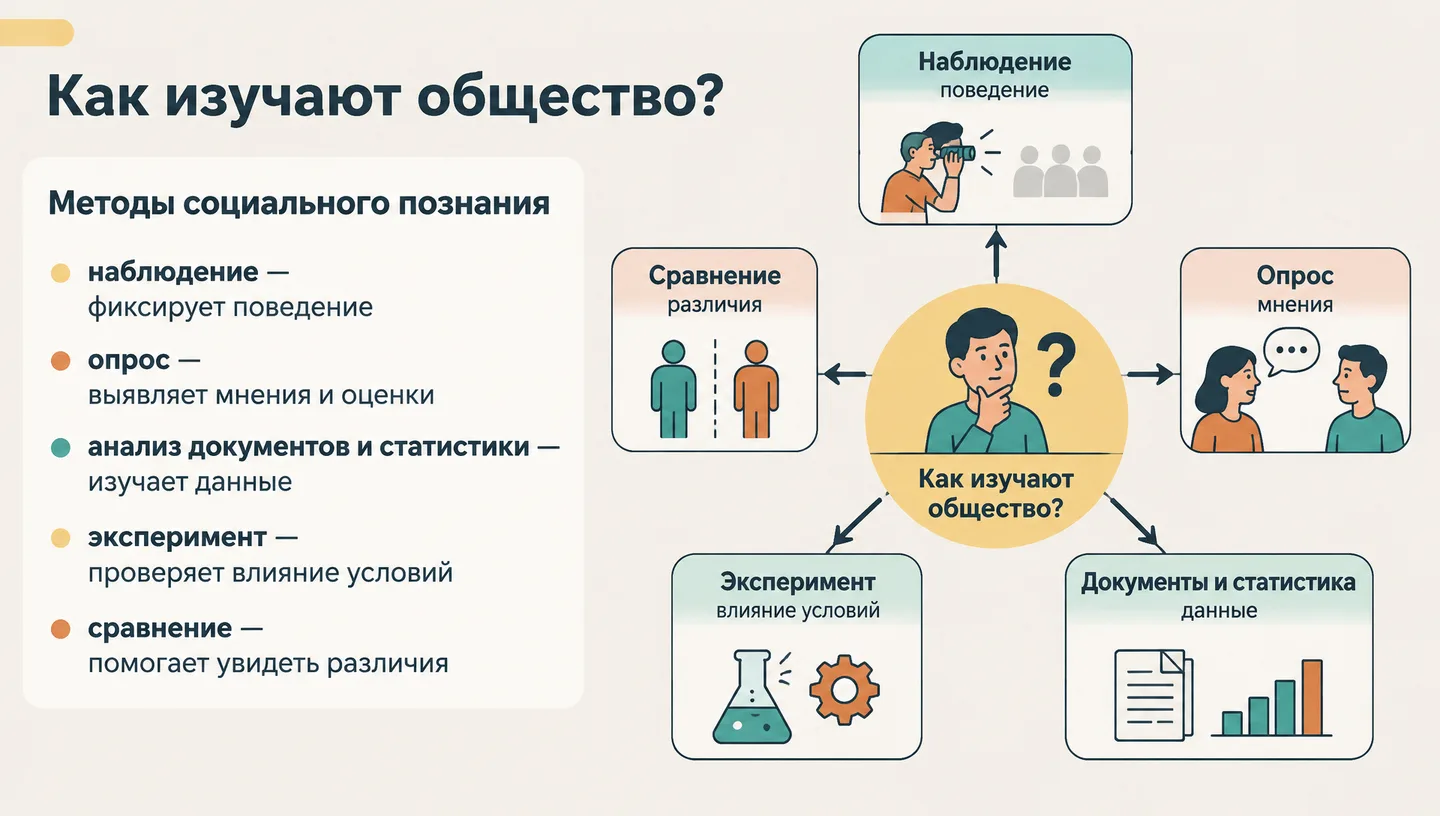 Как изучают общество?