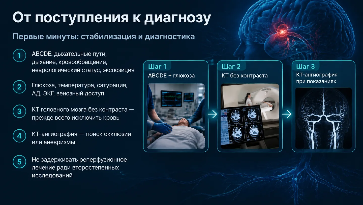 От поступления к диагнозу