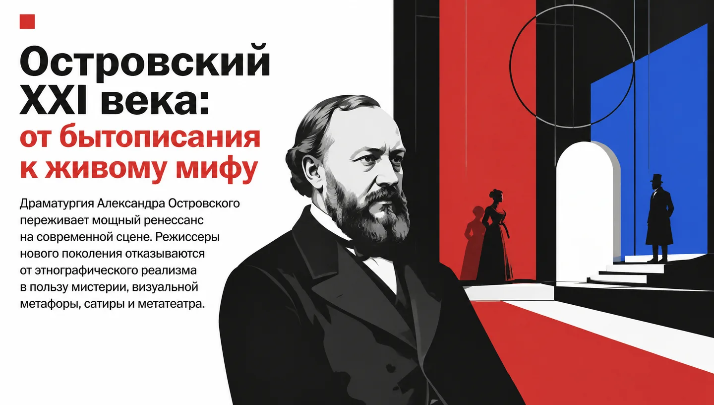 Первый слайд: Островский XXI века: от бытописания к живому мифу