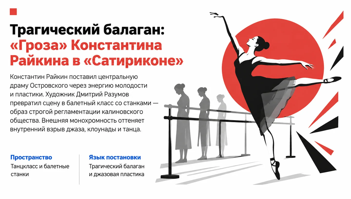 Трагический балаган: «Гроза» Константина Райкина в «Сатириконе»