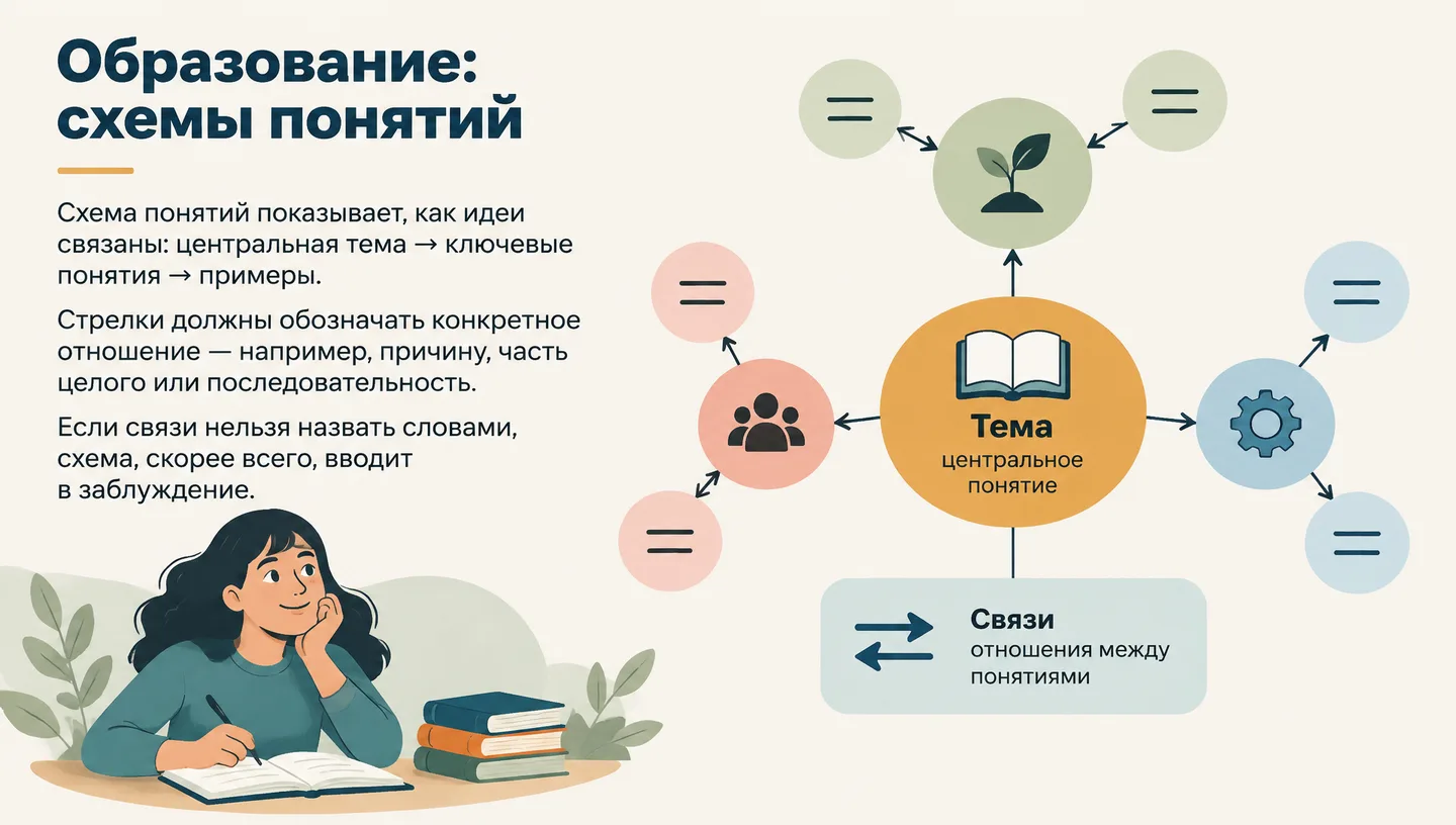 Образование: схемы понятий