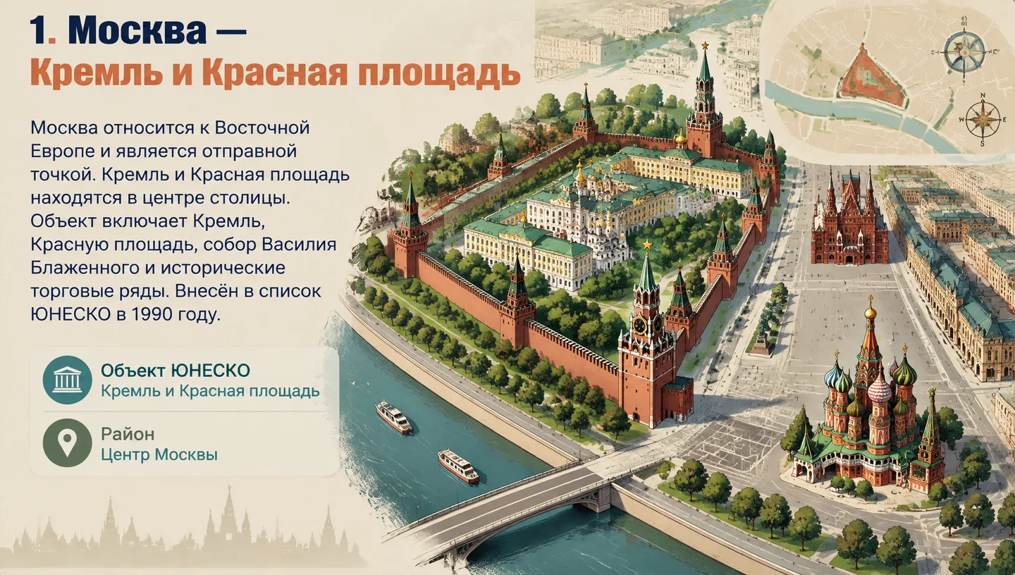 1. Москва — Кремль и Красная площадь