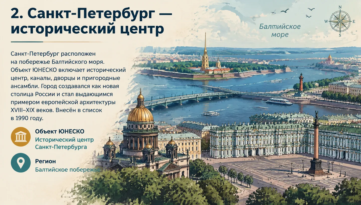 2. Санкт-Петербург — исторический центр