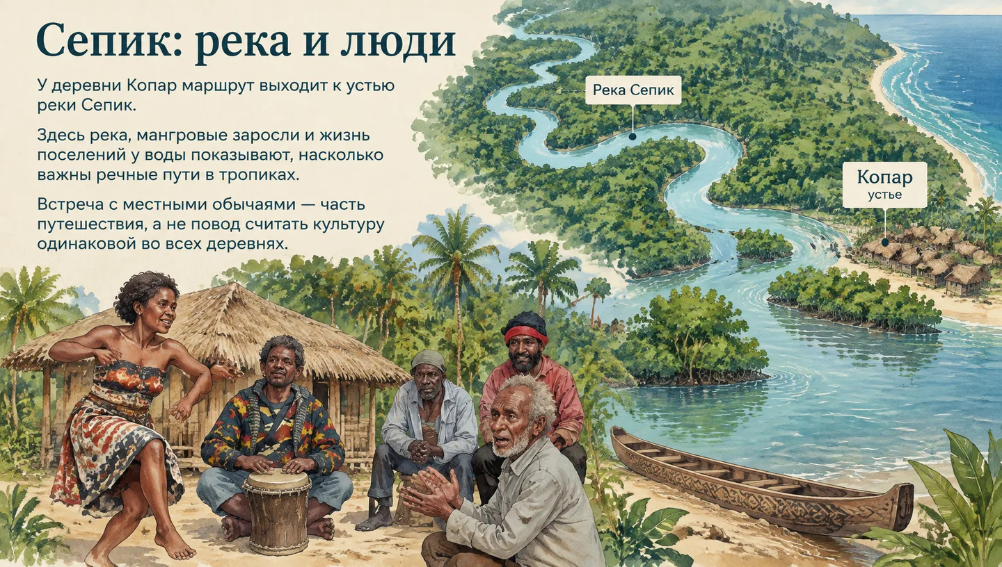 Сепик: река и люди