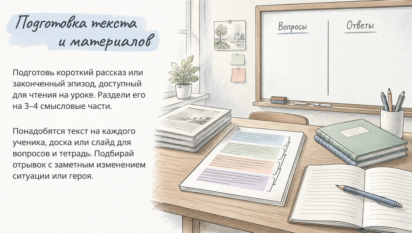 Подготовка текста и материалов