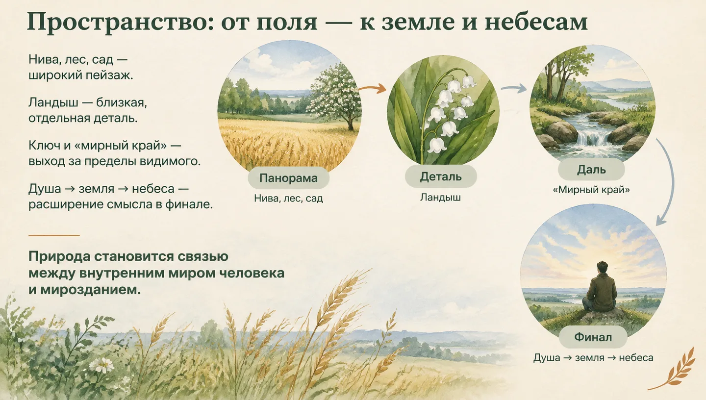 Пространство: от поля — к земле и небесам