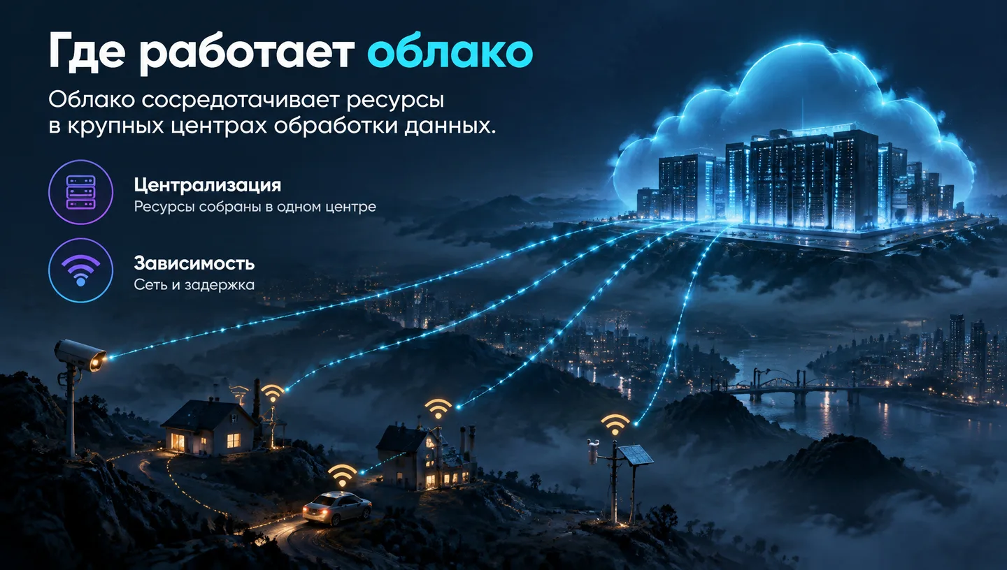 Где работает облако