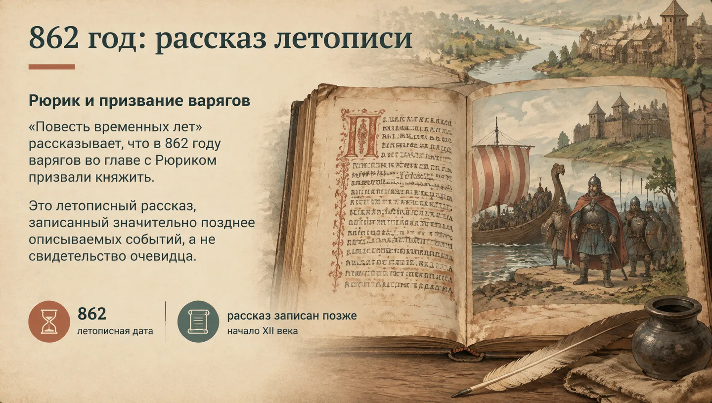 862 год: рассказ летописи