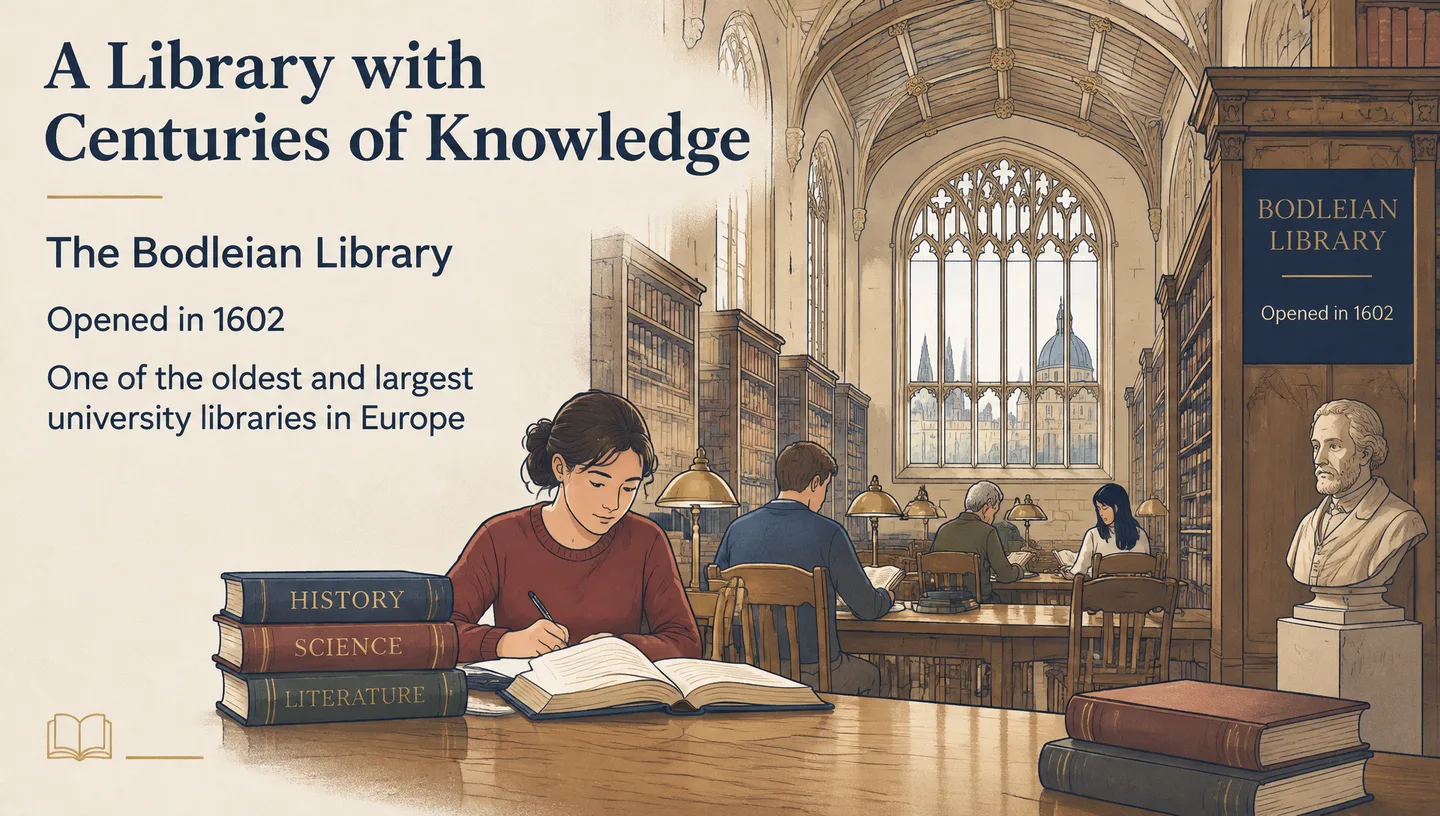 A Library with Centuries of Knowledge