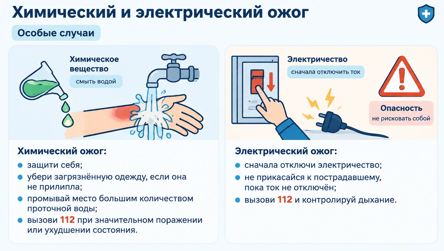 Химический и электрический ожог