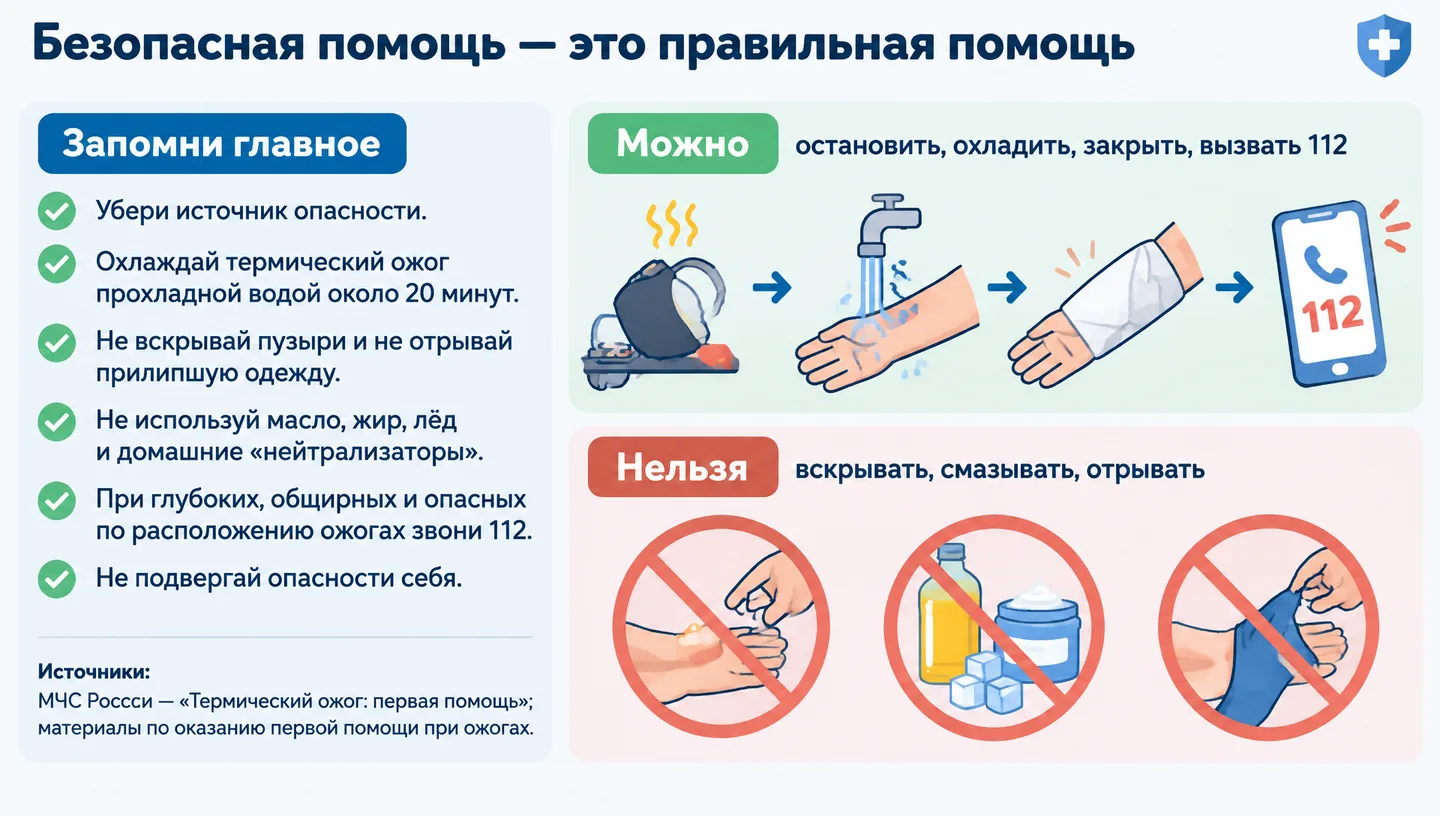 Безопасная помощь — это правильная помощь