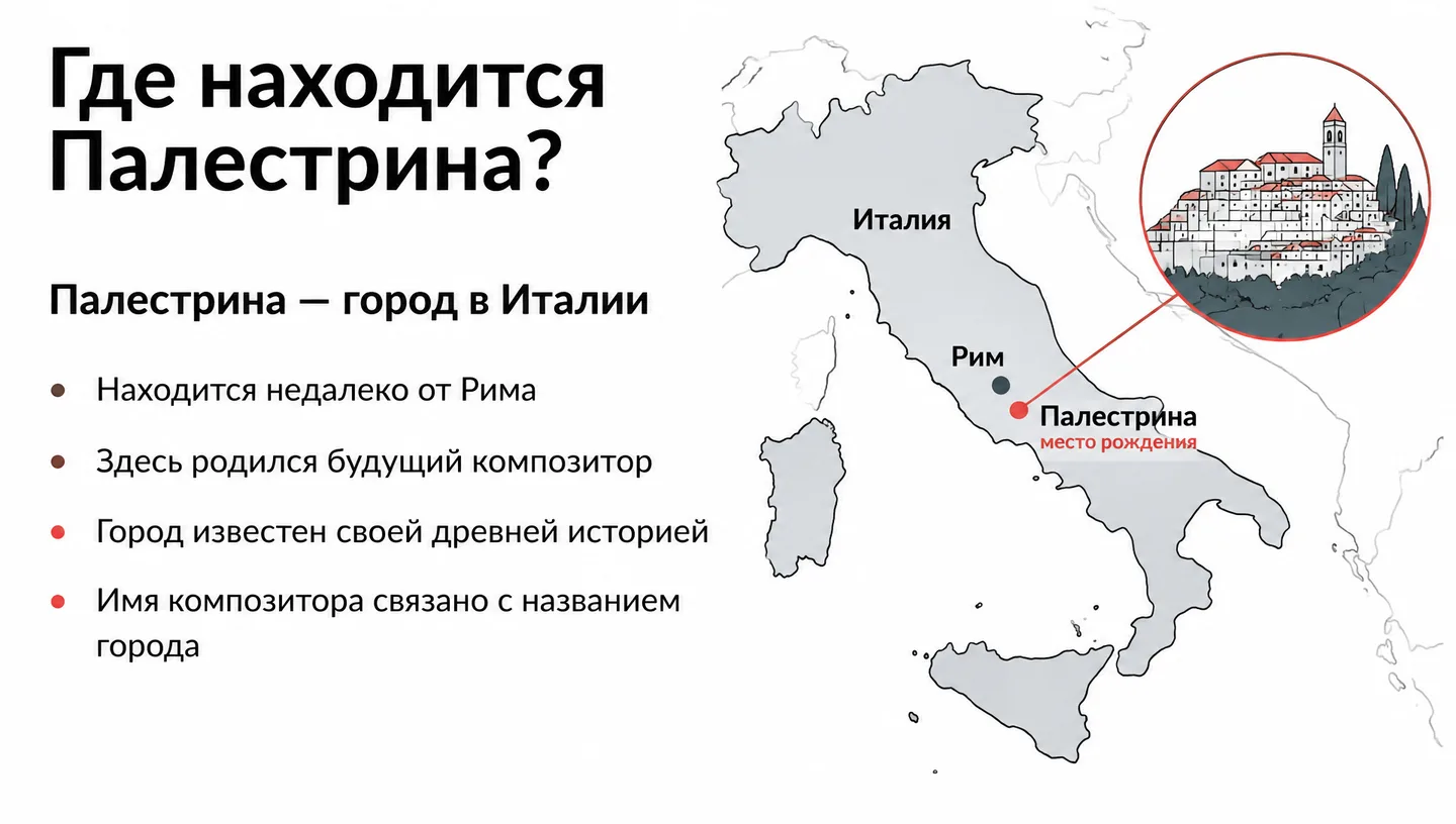 Где находится Палестрина?