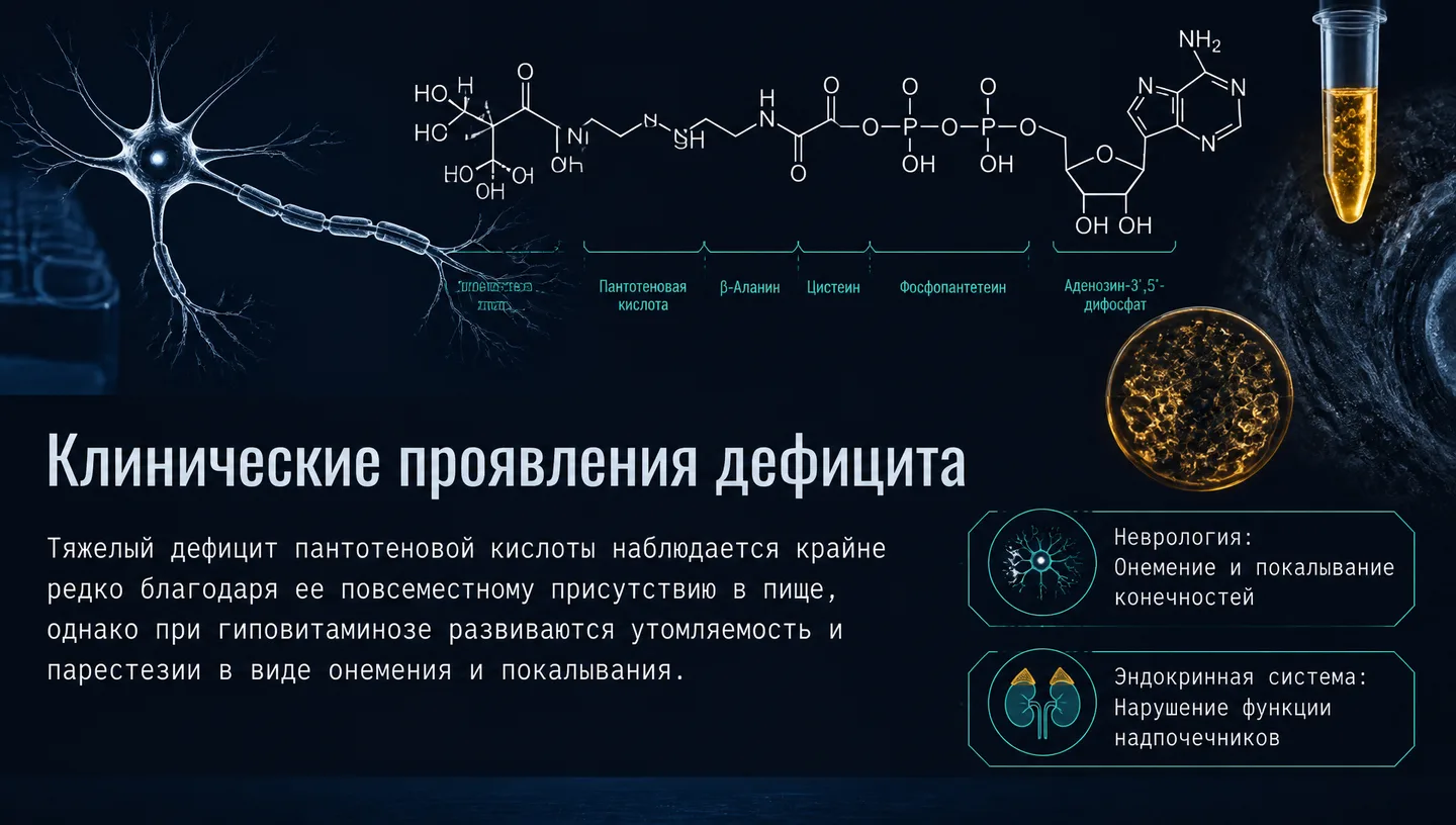 Клинические проявления дефицита