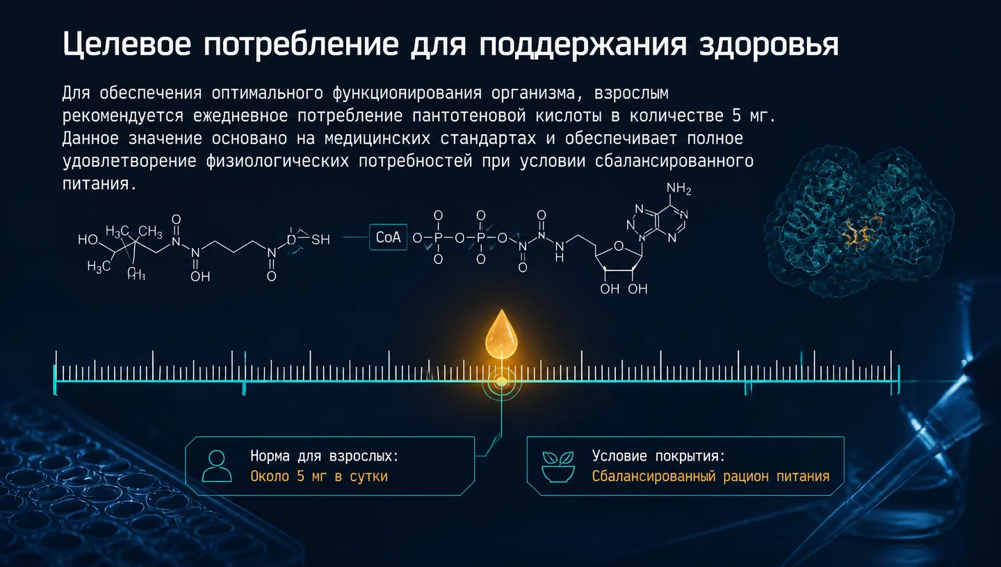 Целевое потребление для поддержания здоровья