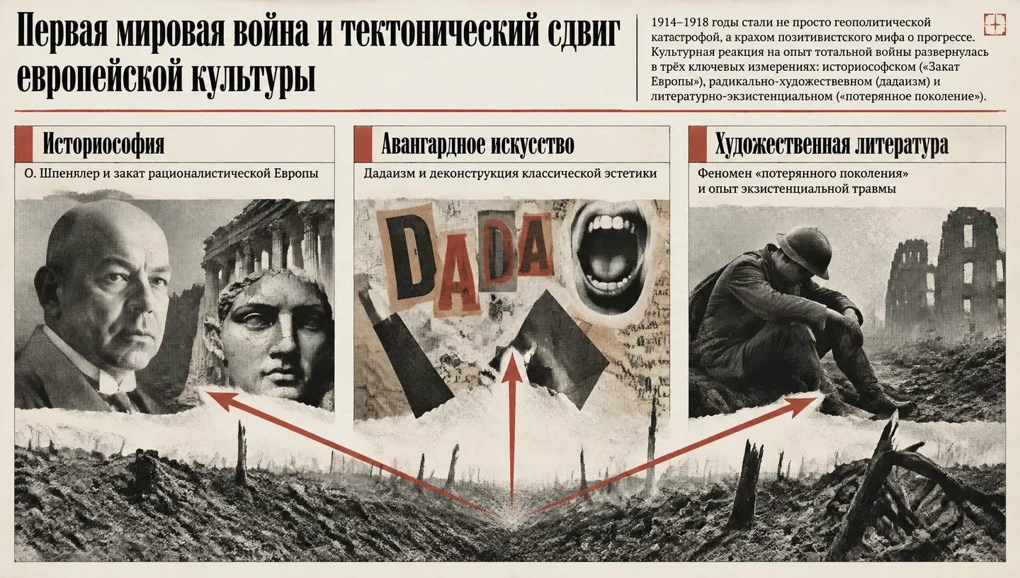 Первый слайд: Первая мировая война и тектонический сдвиг европейской культуры