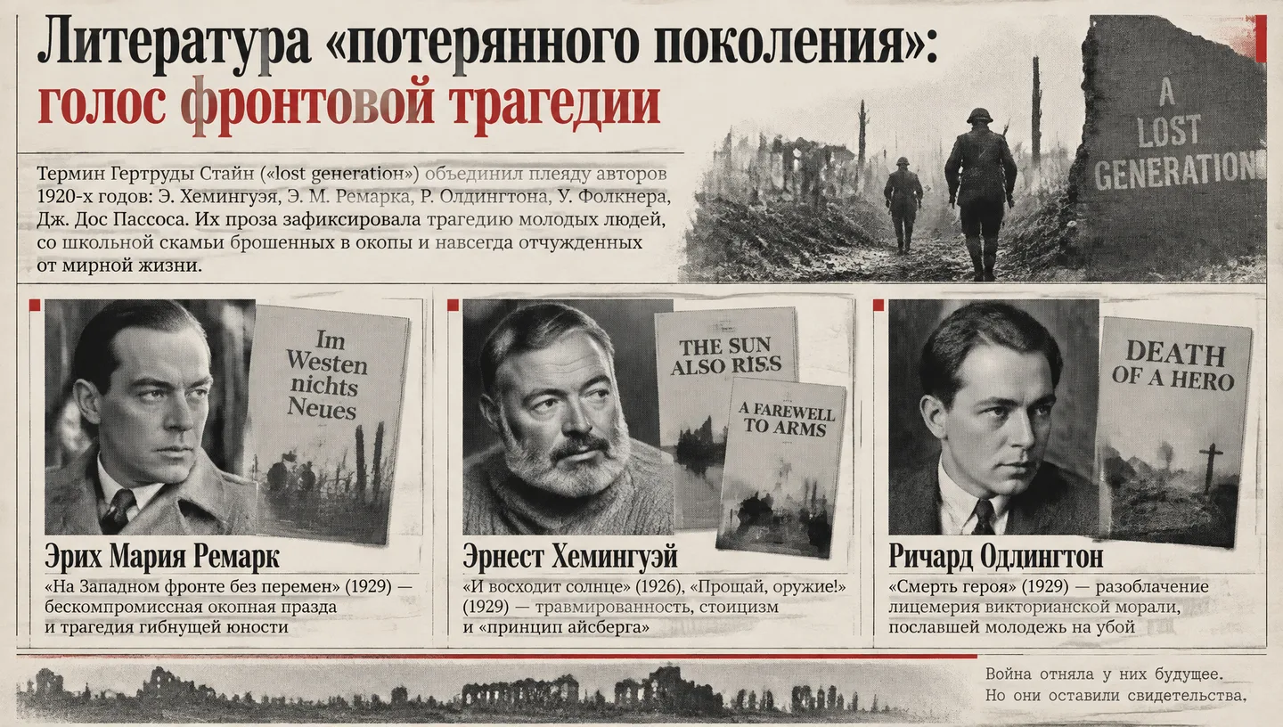 Литература «потерянного поколения»: голос фронтовой трагедии