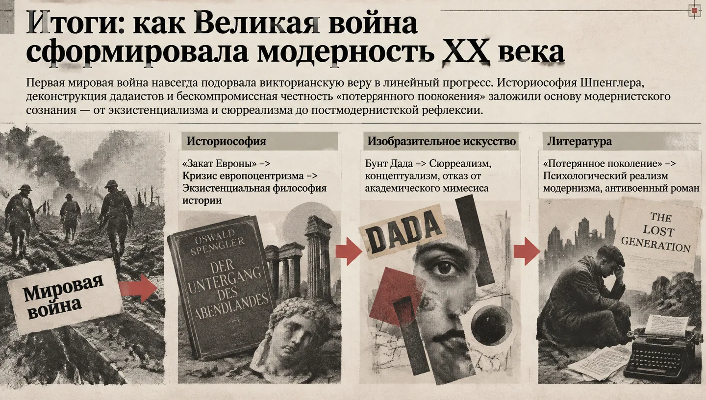 Итоги: как Великая война сформировала модерность XX века