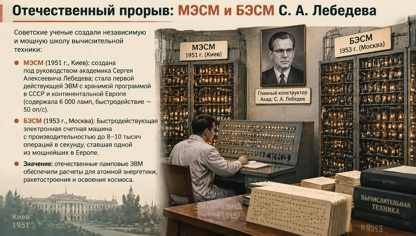Отечественный прорыв: МЭСМ и БЭСМ С. А. Лебедева
